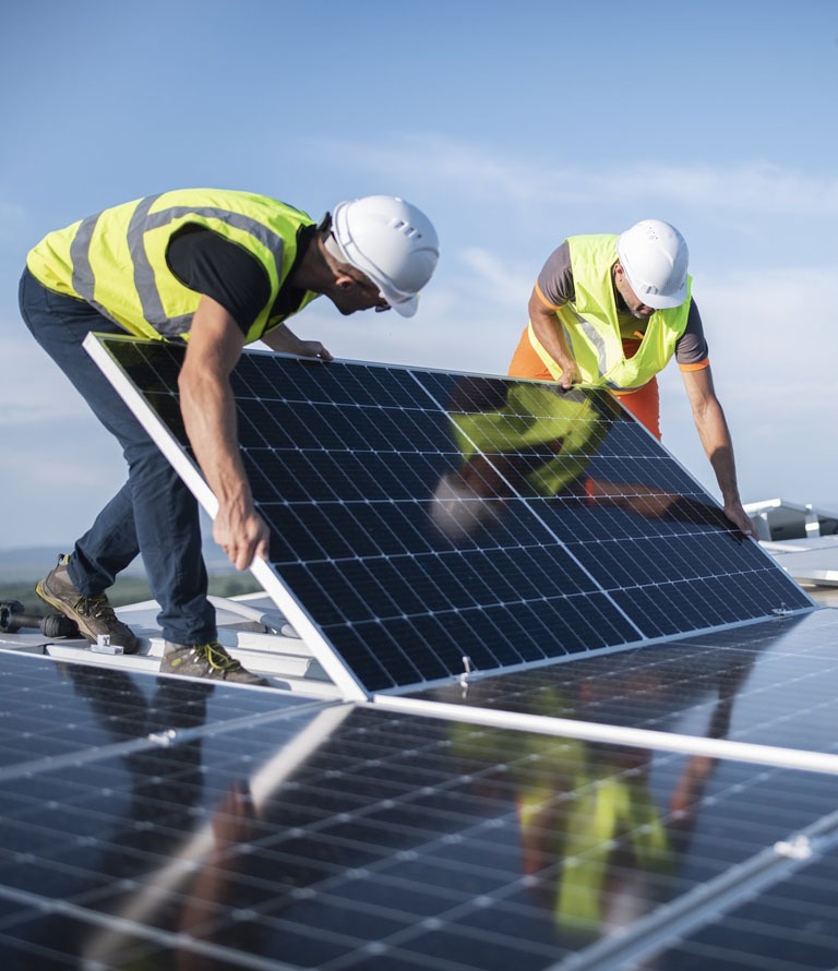 C.P Industries Solar Installation Team